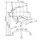 Кресло компьютерное HALMAR GONZO 4 темно-зеленый/хром